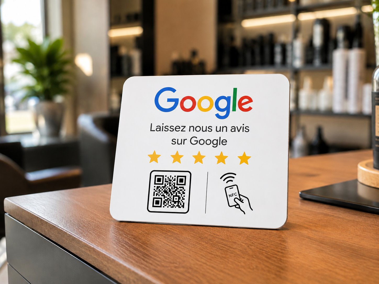 Plaque NFC avis Google