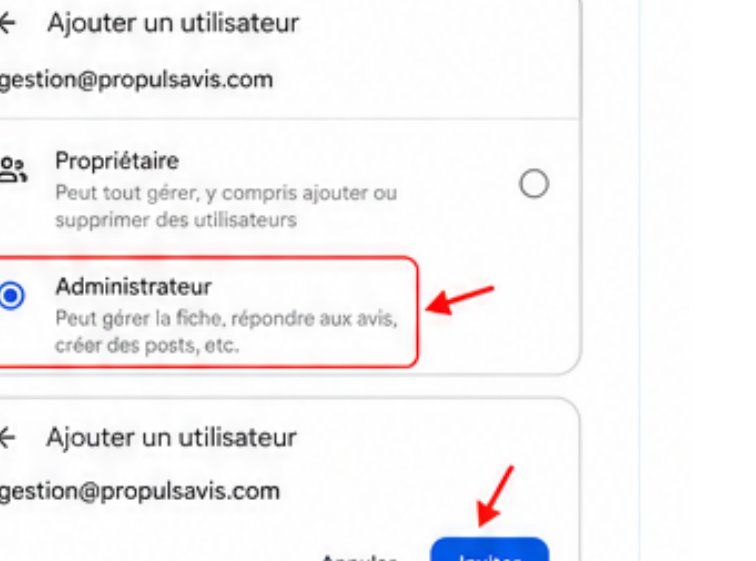 Choix du rôle Administrateur